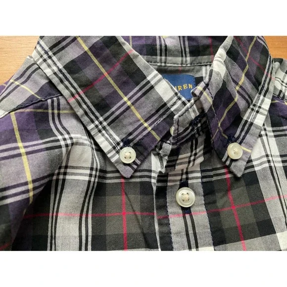 Ralph Lauren Polo Plaid Boys size 2T Button Down Shirt Long Sleeve Cotton - Picture 6 of 9